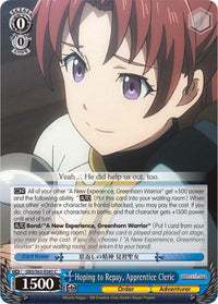 Hoping to Repay, Apprentice Cleric (GBS/S63-E085 C) [Goblin Slayer] - POKÉ JEUX