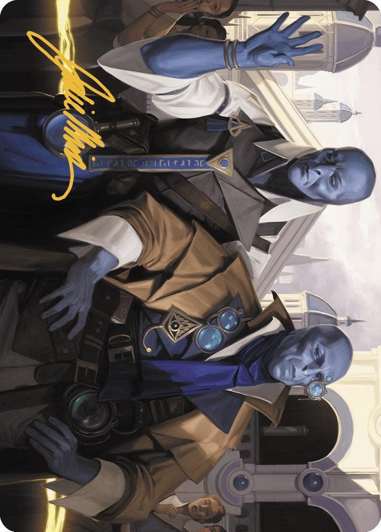 Hotshot Investigators Art Card (Gold-Stamped Signature) [Murders at Karlov Manor Art Series] - POKÉ JEUX