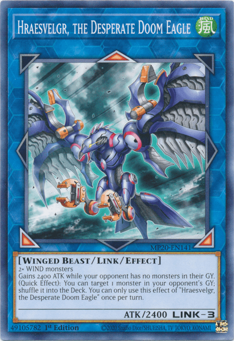 Hraesvelgr, the Desperate Doom Eagle [MP20-EN141] Common - POKÉ JEUX