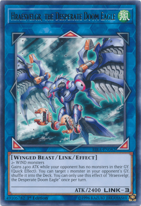 Hraesvelgr, the Desperate Doom Eagle [RIRA-EN082] Rare - POKÉ JEUX