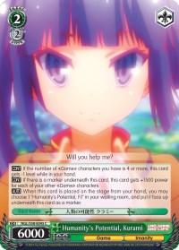 Humanity's Potential, Kurami (NGL/S58-E045 C) [No Game No Life] - POKÉ JEUX