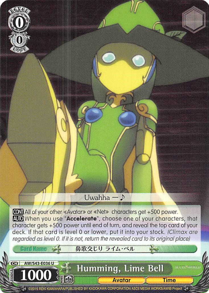 Humming, Lime Bell (AW/S43-E036	U) [Accel World -Infinite Burst-] - POKÉ JEUX