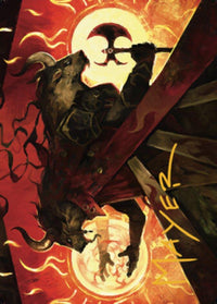 Hurloon Battle Hymn Art Card (Gold-Stamped Signature) [Dominaria United Art Series] - POKÉ JEUX