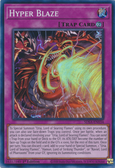 Hyper Blaze [SDSA-EN034] Super Rare - POKÉ JEUX