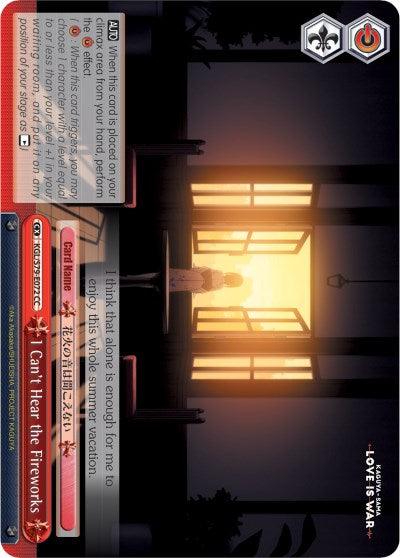 I Can't Hear the Fireworks (KGL/S79-E072 CC) [Kaguya-sama: Love is War] - POKÉ JEUX