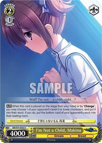 I'm Not a Child, Makina [The Fruit of Grisaia] - POKÉ JEUX