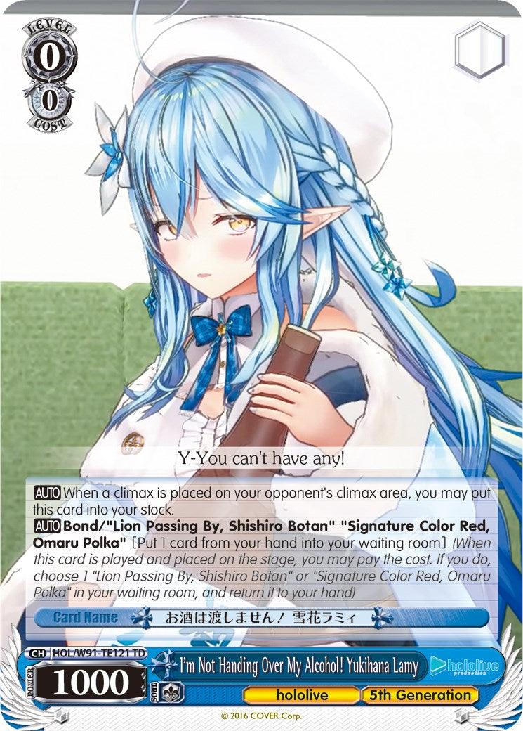 I'm Not Handing Over My Alcohol! Yukihana Lamy (HOL/W91-TE121 TD) [hololive production] - POKÉ JEUX
