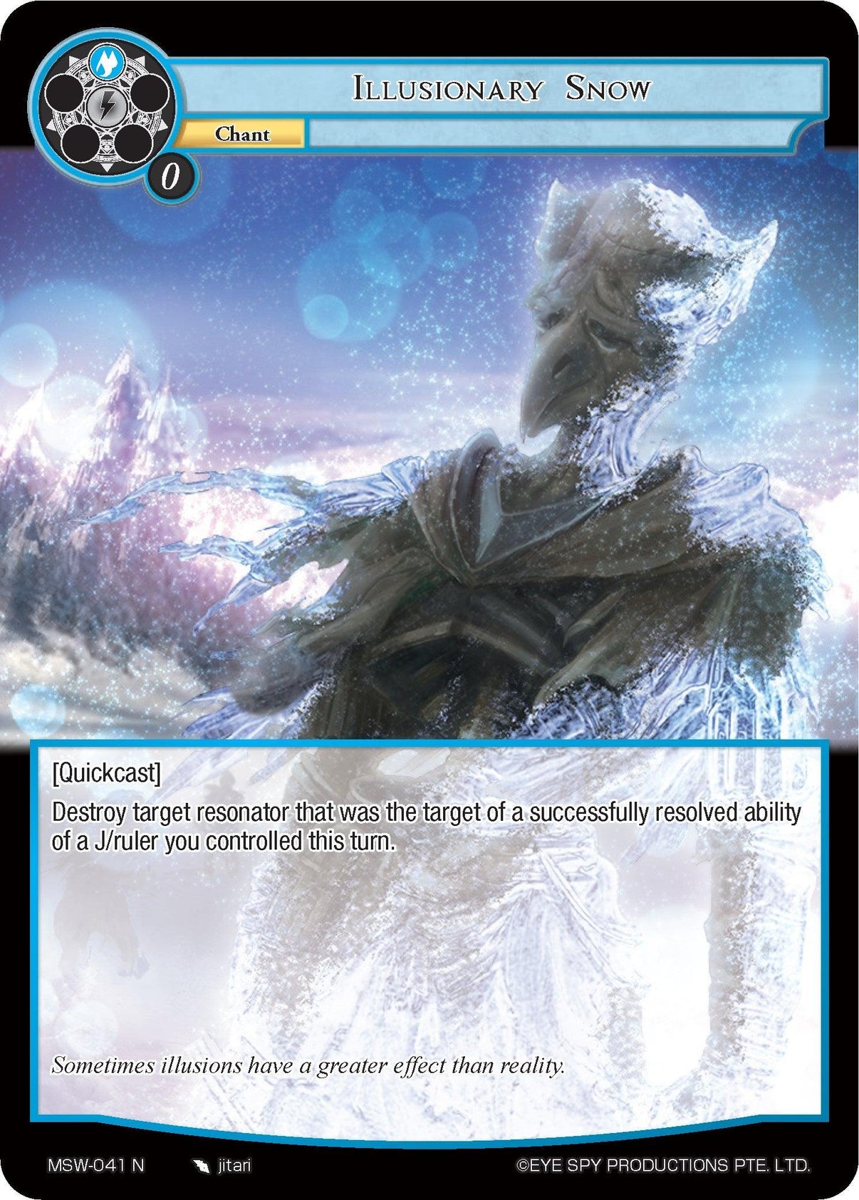Illusionary Snow (MSW-041) [The Magic Stone War - Zero] - POKÉ JEUX