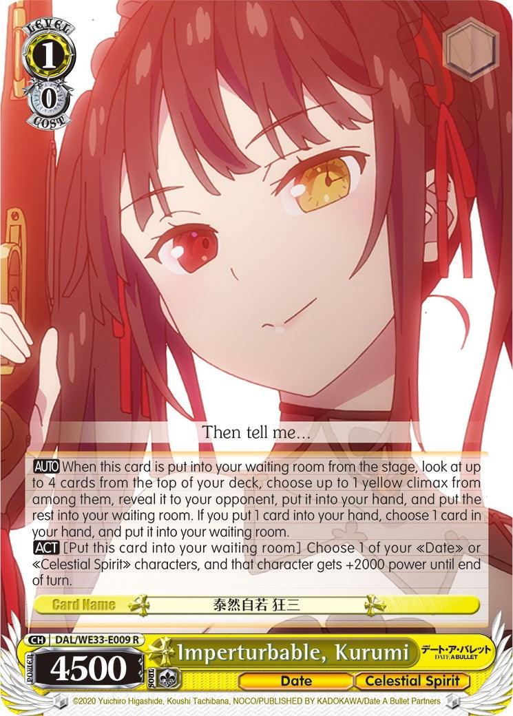 Imperturbable, Kurumi (DAL/WE33-E009 R) [Date A Bullet] - POKÉ JEUX