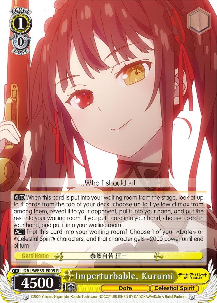 Imperturbable, Kurumi (DAL/WE33-E009 R) (Parallel Foil) [Date A Bullet] - POKÉ JEUX