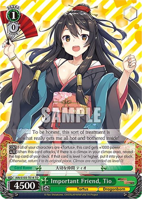 Important Friend, Tio (ARI/S103-TE14 TD) [Arifureta: From Commonplace to World's Strongest] - POKÉ JEUX