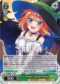 In a Costume, Yotsuba Nakano (5HY/W101-E033S SR) [The Quintessential Quintuplets Movie] - POKÉ JEUX