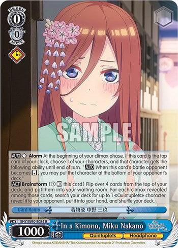 In a Kimono, Miku Nakano (5HY/W90-E084 R) [The Quintessential Quintuplets 2] - POKÉ JEUX