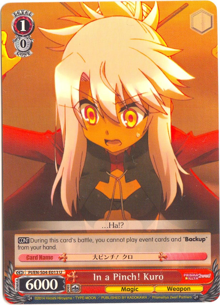 In a Pinch! Kuro (PI/EN-S04-E013 U) [Fate/kaleid liner PRISMA ILLYA DX] - POKÉ JEUX