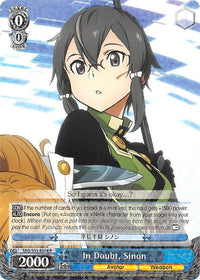 In Doubt, Sinon (SAO/S51-E074 R) [Sword Art Online The Movie: -Ordinal Scale-] - POKÉ JEUX