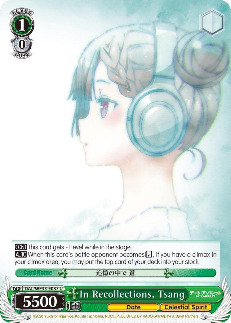 In Recollections, Tsang (DAL/WE33-E037 U) (Parallel Foil) [Date A Bullet] - POKÉ JEUX