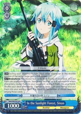 In the Sunlight Forest, Sinon (SAO/SE23-E19 R) (Parallel Foil) [Sword Art Online II] - POKÉ JEUX