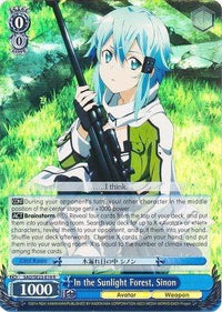 In the Sunlight Forest, Sinon (SAO/SE23-E19 R) (Parallel Foil) [Sword Art Online II] - POKÉ JEUX