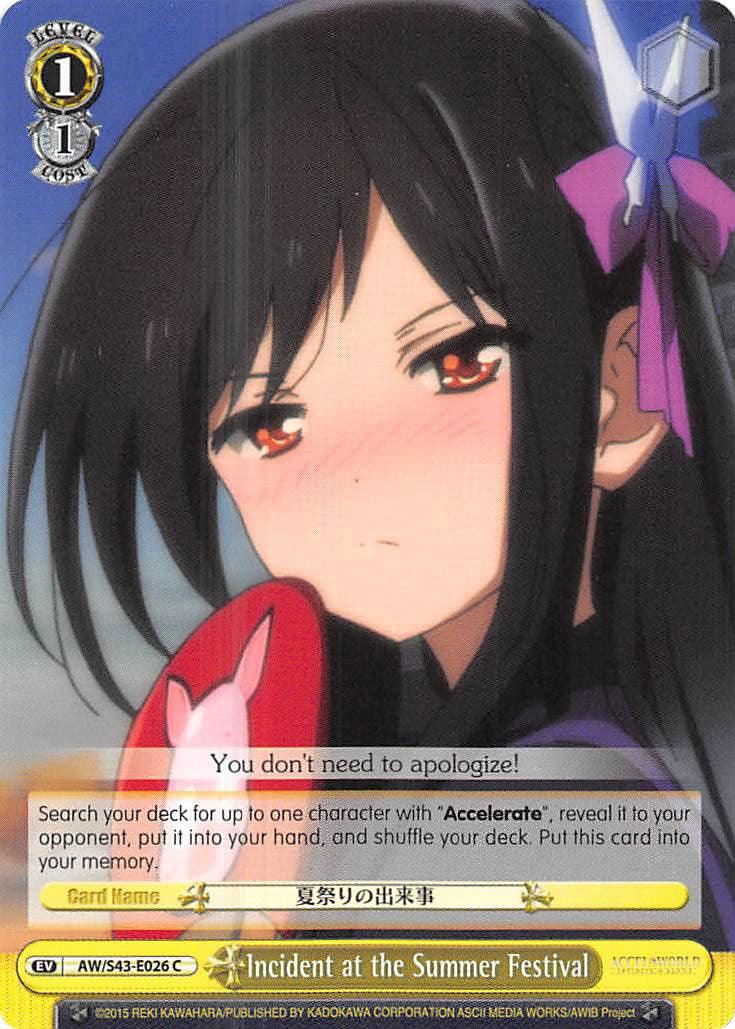 Incident at the Summer Festival (AW/S43-E026 C) [Accel World -Infinite Burst-] - POKÉ JEUX