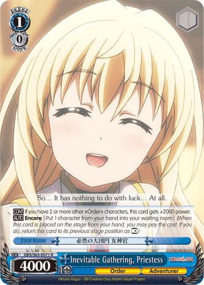 Inevitable Gathering, Priestess (GBS/S63-E071 R) [Goblin Slayer] - POKÉ JEUX