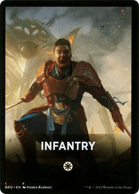 Infantry Theme Card [The Brothers' War Tokens] - POKÉ JEUX