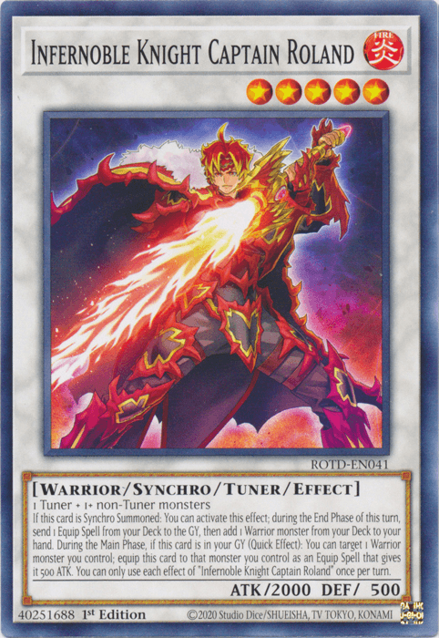 Infernoble Knight Captain Roland [ROTD-EN041] Common - POKÉ JEUX