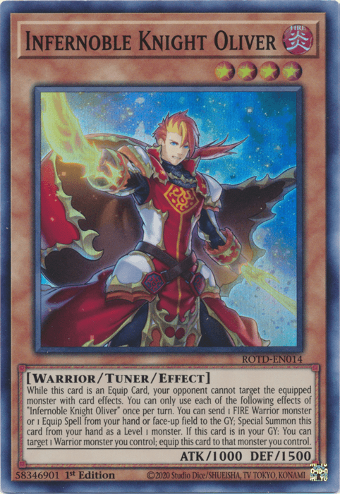 Infernoble Knight Oliver [ROTD-EN014] Super Rare - POKÉ JEUX
