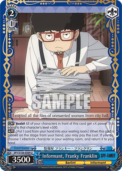 Informant, Franky Franklin (SPY/S106-E089 U) [SPY x FAMILY] - POKÉ JEUX