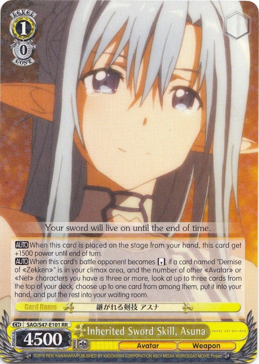 Inherited Sword Skill, Asuna (SAO/S47-E101 RR) [Sword Art Online Re: Edit] - POKÉ JEUX