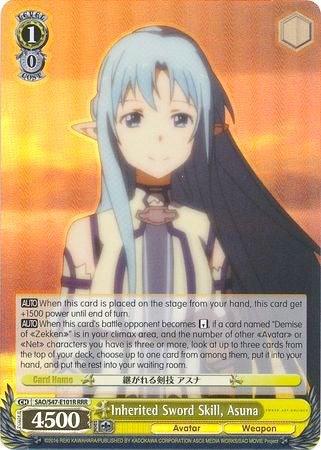 Inherited Sword Skill, Asuna (SAO/S47-E101R RRR) [Sword Art Online Re: Edit] - POKÉ JEUX