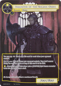 Inquisitor of the Solaris Order (Full Art) (NWE-005 N) [A New World Emerges] - POKÉ JEUX