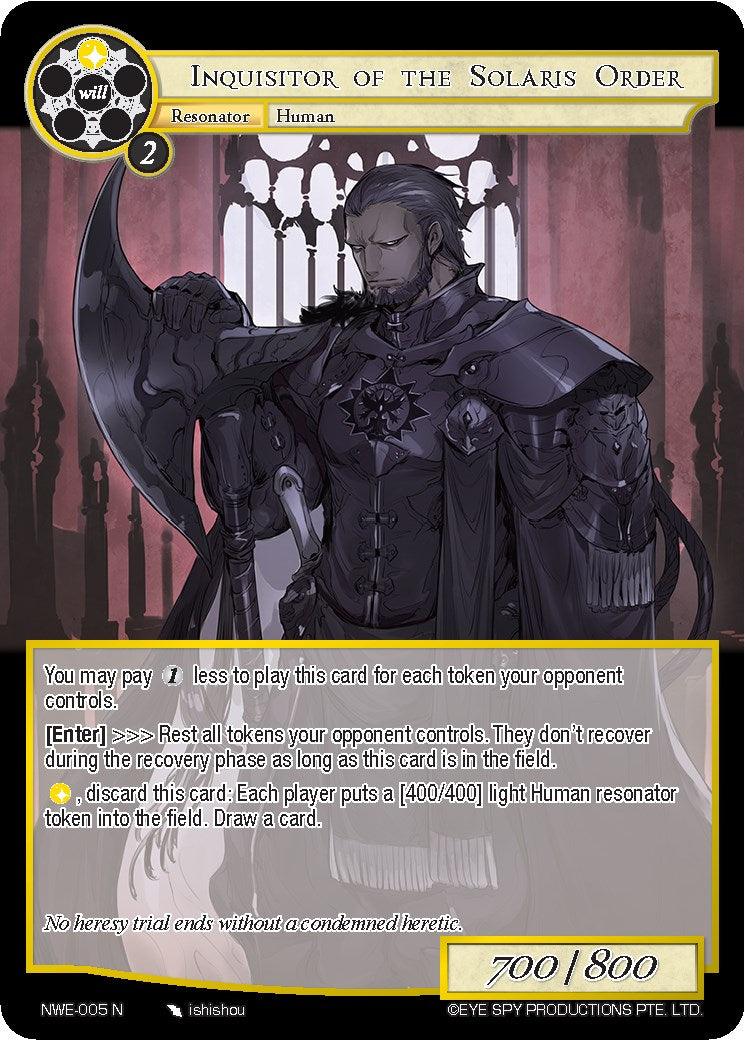 Inquisitor of the Solaris Order (NWE-005 N) [A New World Emerges] - POKÉ JEUX