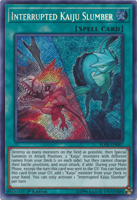 Interrupted Kaiju Slumber [BLHR-EN087] Secret Rare - POKÉ JEUX