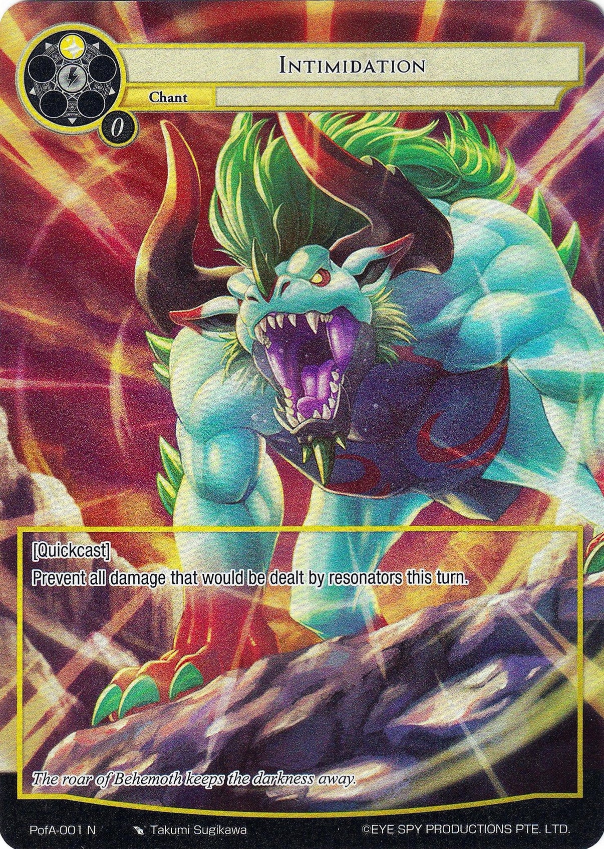 Intimidation (Full Art) (PofA-001) [Alice Origin IV: Prologue of Attoractia] - POKÉ JEUX