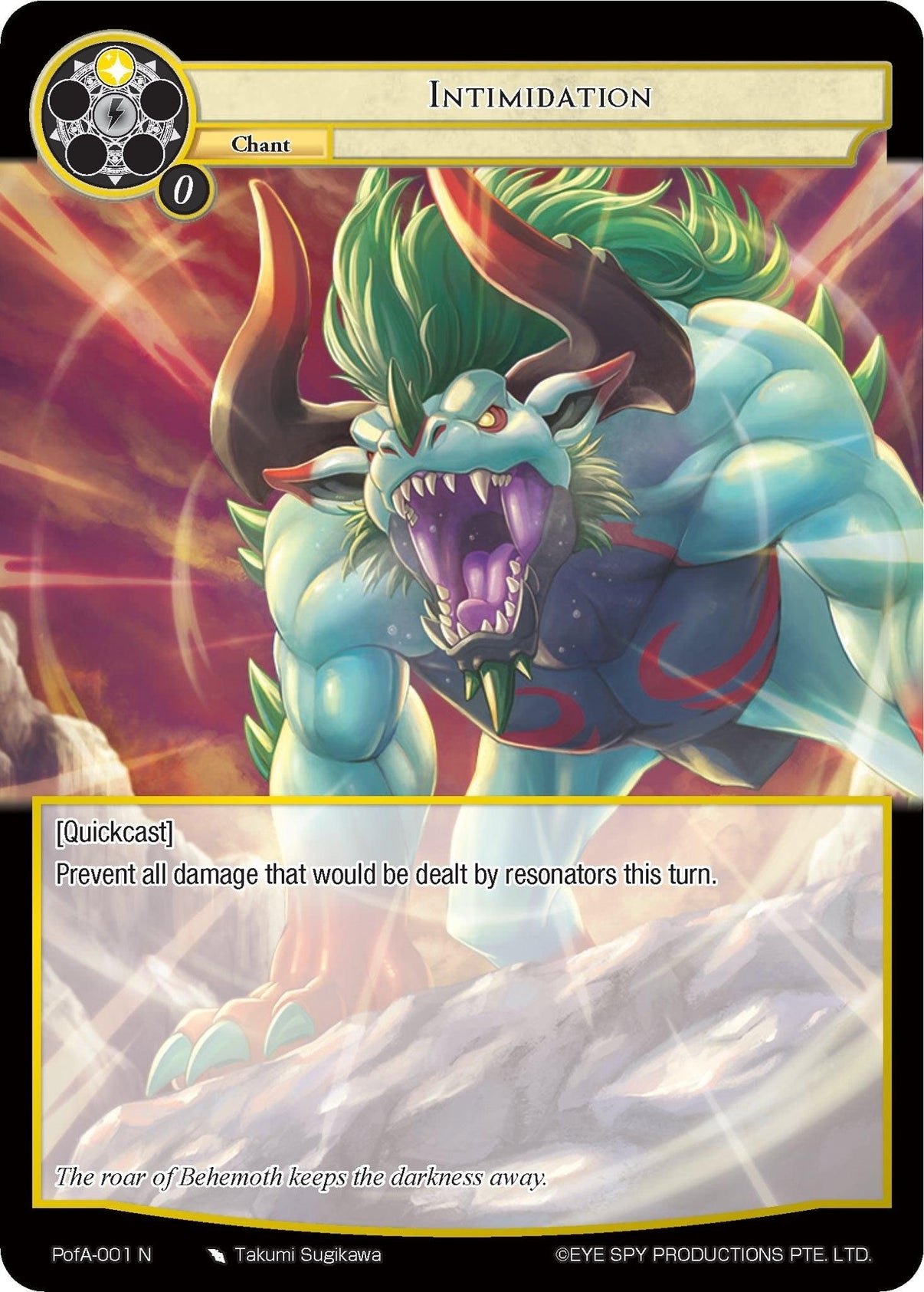 Intimidation (PofA-001) [Alice Origin IV: Prologue of Attoractia] - POKÉ JEUX