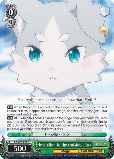 Invitation to the Outside, Puck (RZ/SE35-E23 C) (Parallel Foil) [Re:ZERO: The Frozen Bond] - POKÉ JEUX