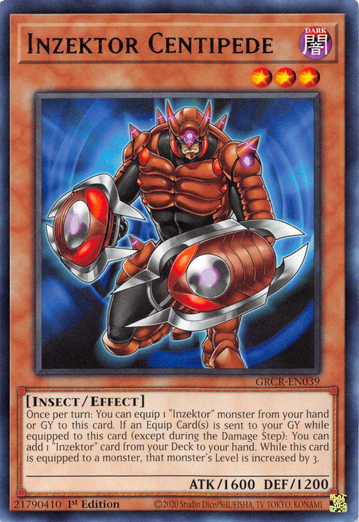 Inzektor Centipede [GRCR-EN039] Rare - POKÉ JEUX