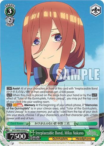 Irreplaceable Bond, Miku Nakano (5HY/W90-E042 C) [The Quintessential Quintuplets 2] - POKÉ JEUX