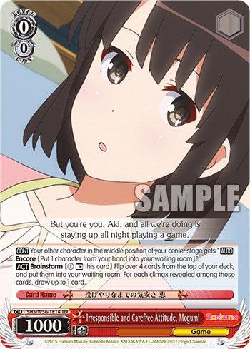 Irresponsible and Carefree Attitude, Megumi [Saekano: How to Raise a Boring Girlfriend] - POKÉ JEUX