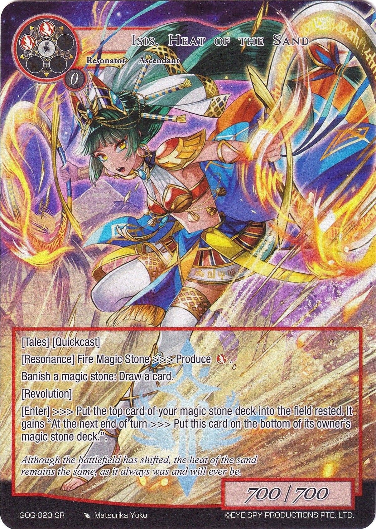 Isis, Heat of the Sand (Full Art) (GOG-023) [Game of Gods] - POKÉ JEUX