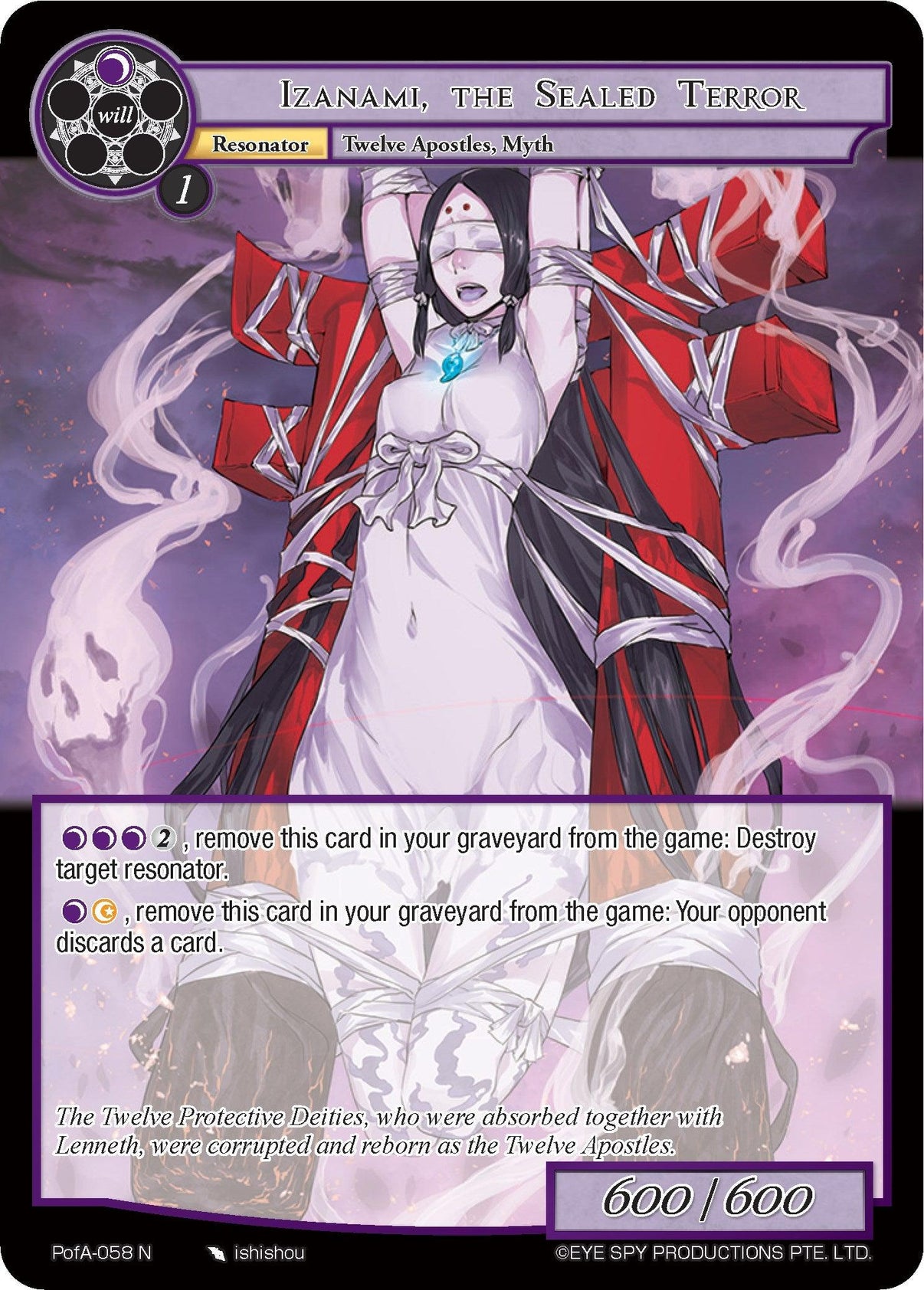 Izanami, the Sealed Terror (PofA-058) [Alice Origin IV: Prologue of Attoractia] - POKÉ JEUX