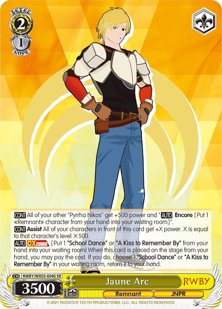 Jaune Arc (RWBY/WX03-004S SR) [RWBY] - POKÉ JEUX