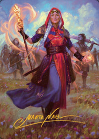 Jaya, Fiery Negotiator Art Card 1 (Gold-Stamped Signature) [Dominaria United Art Series] - POKÉ JEUX