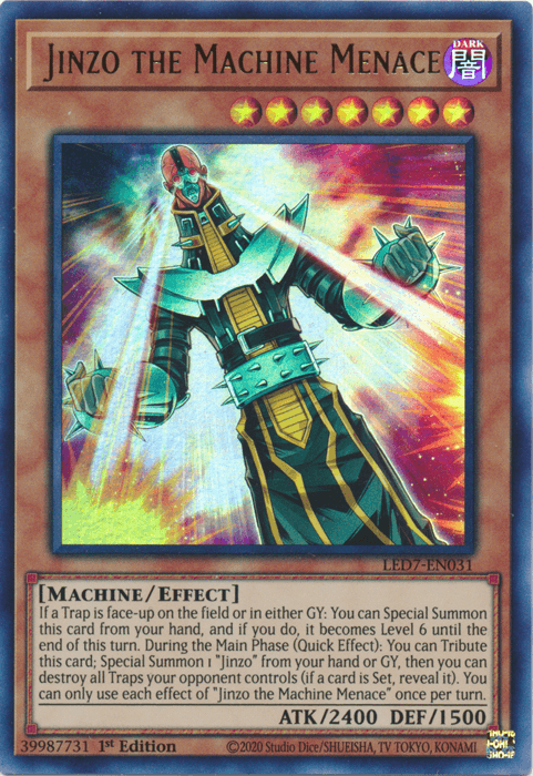 Jinzo the Machine Menace [LED7-EN031] Ultra Rare - POKÉ JEUX