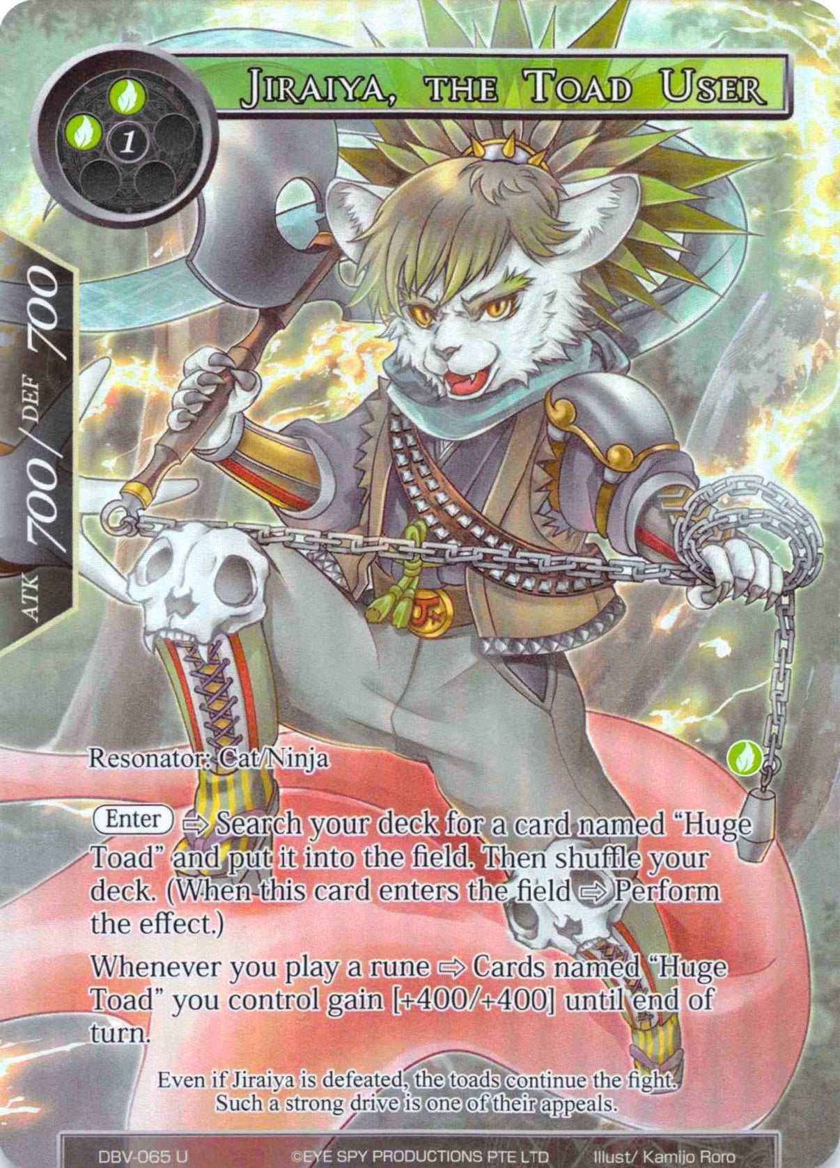 Jiraiya, The Toad User (Full Art) (DBV-065) [The Decisive Battle of Valhalla] - POKÉ JEUX