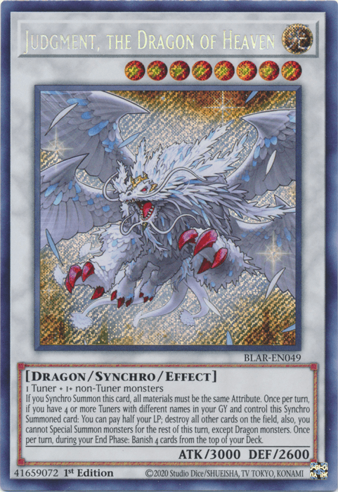 Judgment, the Dragon of Heaven [BLAR-EN049] Secret Rare - POKÉ JEUX