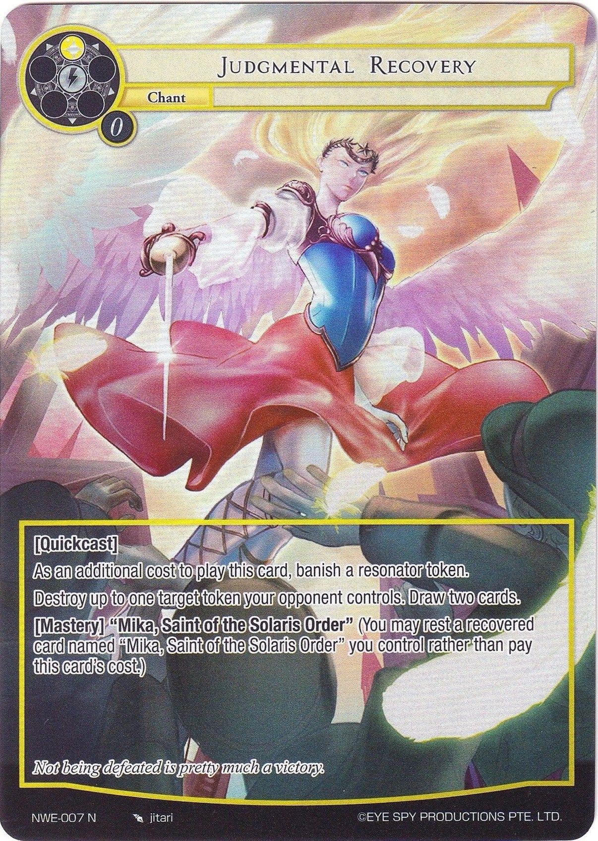 Judgmental Recovery (Full Art) (NWE-007 N) [A New World Emerges] - POKÉ JEUX