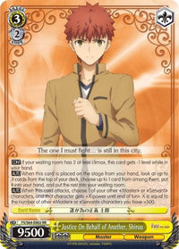 Justice On Behalf of Another, Shirou (FS/S64-E002 RR) [Fate/Stay Night [Heaven's Feel]] - POKÉ JEUX