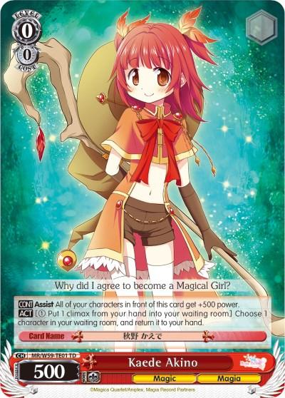 Kaede Akino (MR/W59-TE01 TD) [Magia Record: Puella Magi Madoka Magica [Side Story] (Mobile)] - POKÉ JEUX