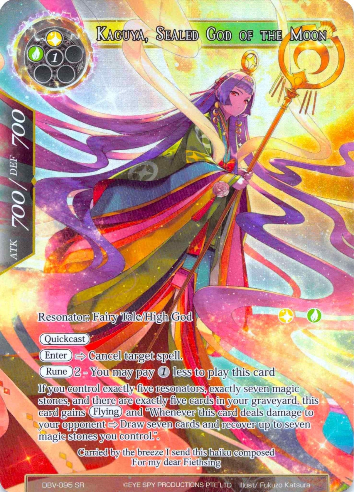 Kaguya, Sealed God of the Moon (Full Art) (DBV-095) [The Decisive Battle of Valhalla] - POKÉ JEUX